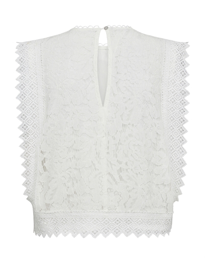 Co'Couture - Lana CC Lace Top - White